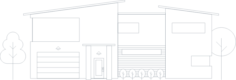 Modern house illustration