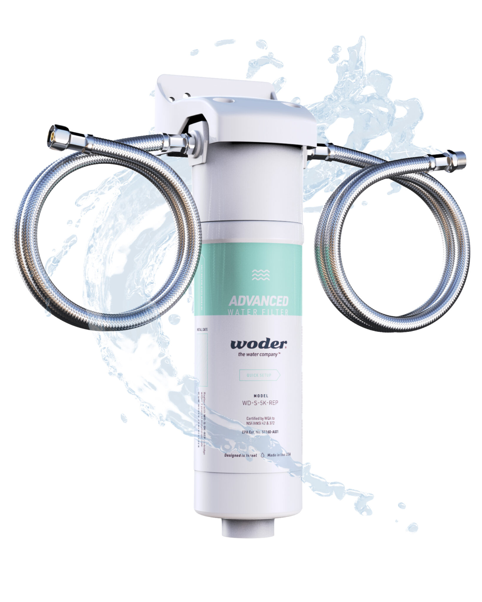 Woder WDS5KADVDC Advanced Under Sink Water Filter 5K