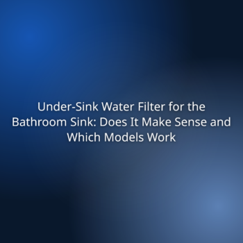 Under-Sink Water Filter for the Bathroom Sink: Does It Make Sense and Which Models Work
