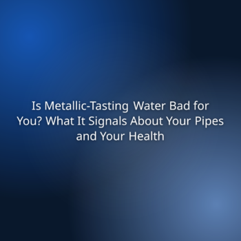 Is Metallic-Tasting Water Bad for You? What It Signals About Your Pipes and Your Health