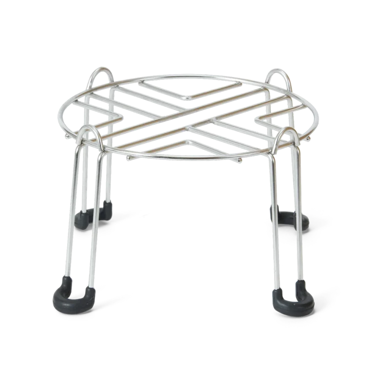 Woder Clearbrook gravity water filter stainless steel stand with rubber non-slip feet and open wire grid top