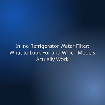 Inline Refrigerator Water Filter: What to Look For and Which Models Actually Work