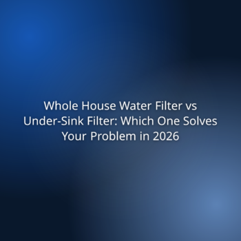 Whole House Water Filter vs Under-Sink Filter: Which One Solves Your Problem in 2026