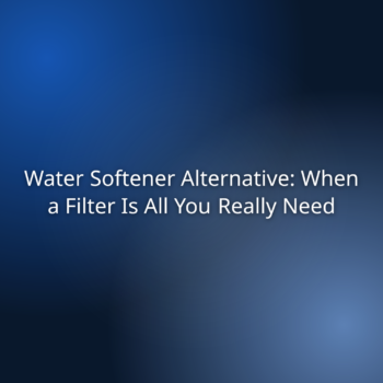 Water Softener Alternative: When a Filter Is All You Really Need