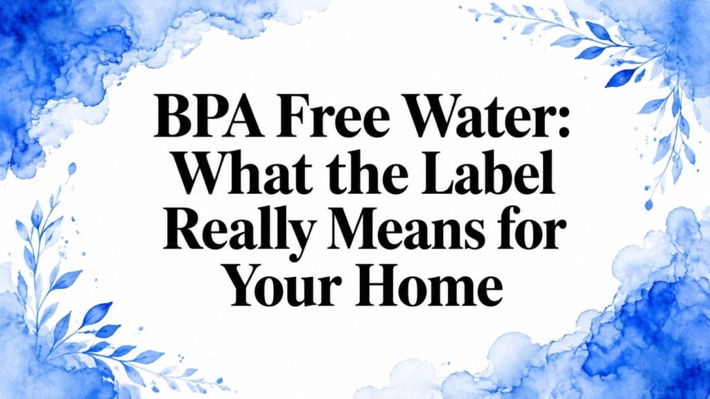BPA Free Water: What the Label Really Means for Your Home