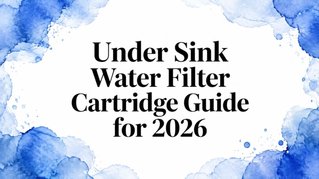 Under Sink Water Filter Cartridge Guide for 2026