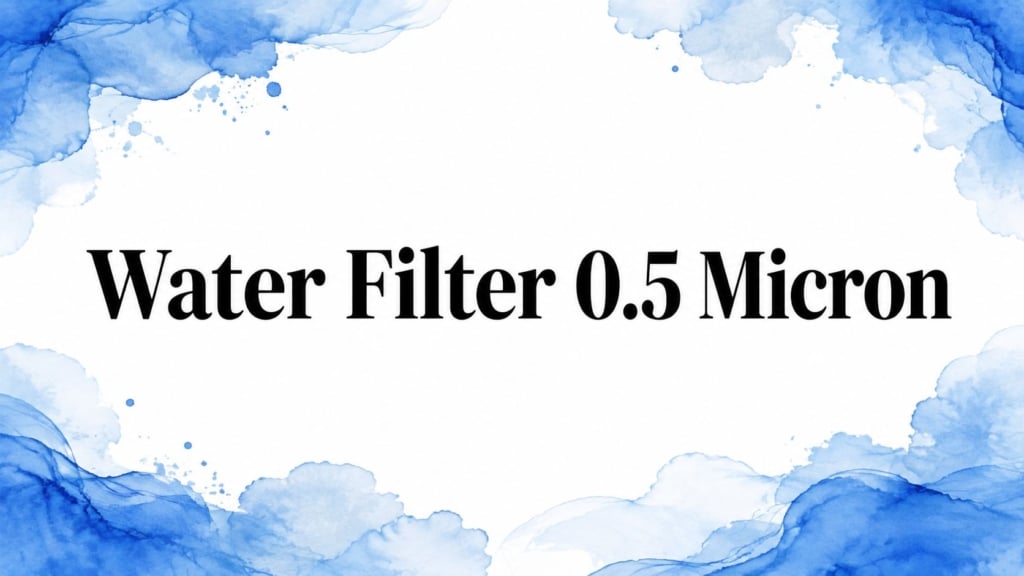 Water Filter 0.5 Micron