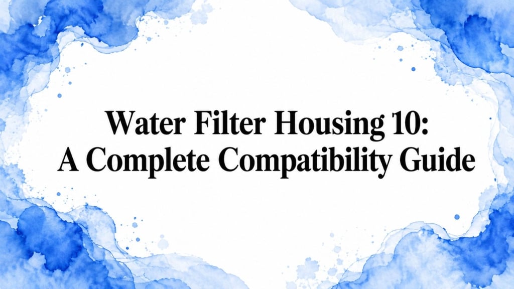 Water Filter Housing 10: A Complete Compatibility Guide
