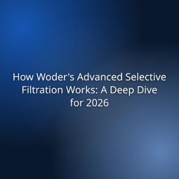 How Woder’s Advanced Selective Filtration Works: A Deep Dive for 2026