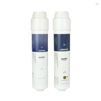 Woder WD-HMG4-REP Advanced Heavy Metals Combo Filter and WD-G4-REP Advanced Gen4 replacement cartridge set for WD-D-HMG4-G4 dual stage under-sink water filtration system