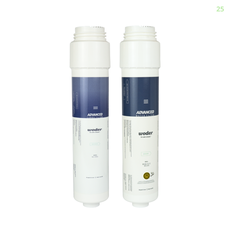 Woder WD-HMG4-REP Advanced Heavy Metals Combo Filter and WD-G4-REP Advanced Gen4 replacement cartridge set for WD-D-HMG4-G4 dual stage under-sink water filtration system